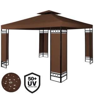 TONNELLE de  JARDIN 3 x 3 m, marron