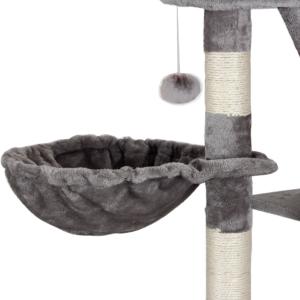 ARBRE à CHAT, 240 cm hauteur réglable, GRIS 