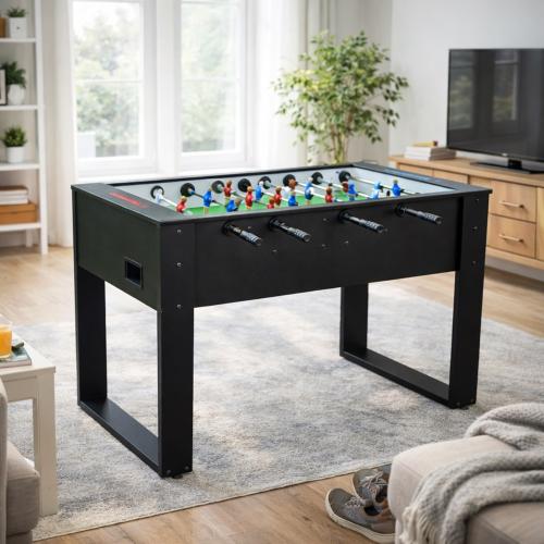 BABY FOOT moderne, barres télescopiques, noir