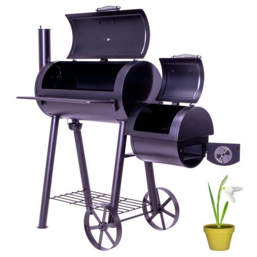 Barbecue fumoir XXL pour grillades au gout incomparable. Barbecue fumoir XXL pour grillades au gout incomparable.