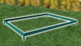 SERRE de JARDIN vert, aluminium/polycarbonate 6 mm, 4,75 M²