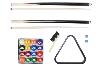 BILLARD type PRO 6 Ft, Noir, tapis rouge