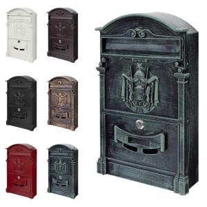 BOITE aux LETTRES murale, style antique, 5 coloris