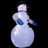 BONHOMME de neige lumineux GEANT 240 cm autogonflant, 20 leds