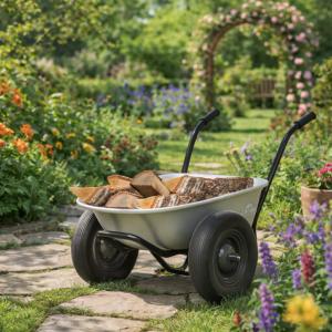 Brouette professionnelle 2 roues XXL – 100 L – Charge 180 kg