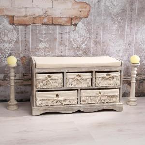 Commode/banc de style ancien,  bois de haute qualité, 2 coloris