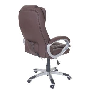 FAUTEUIL BUREAU MASSANT, cuir, 6 points de massage, 3 coloris