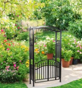 PERGOLA en métal peint, haute qualité, noir