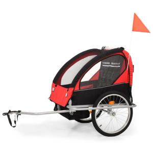 REMORQUE / jogger pour vélo 2 pers, 2 en 1