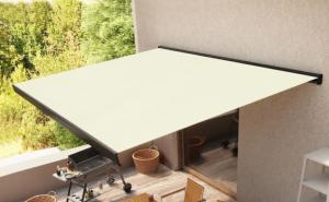 STORE BANNE coffre intégral 4.5 x 3 M motorisé, anthracite, beige