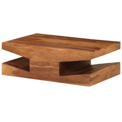 TABLE basse 90 x 60 cm, bois massif sesham, ALIA