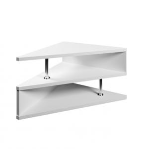 TABLE basse triangle, 60 cm, blanc