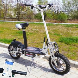 TROTTINETTE électrique tous terrains 1000 W, blanche et noir