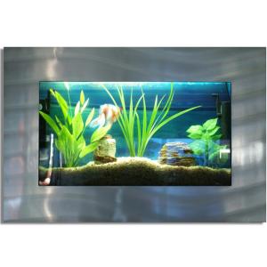 AQUARIUM mural 870x580x110 mm, aluminium/verre