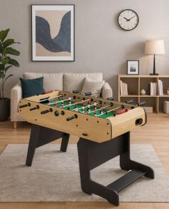 BABYFOOT pliable, barres télescopiques, coloris bois