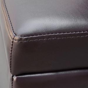 Banc banquette coffre de rangement, 120 cm, marron