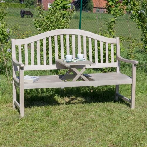 BANC de jardin PIQUE-NIQUE en acacia, GRIS