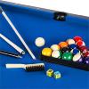 BILLARD type PRO, 8Ft, bois blanc, tapis bleu