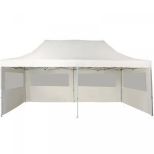 CHAPITEAU pliant 6 x 3 m, aluminium, blanc 