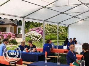 CHAPITEAU PROFESSIONNEL ELITE en PVC blanc, 600 gr, ignifugé, 8x8 mètres