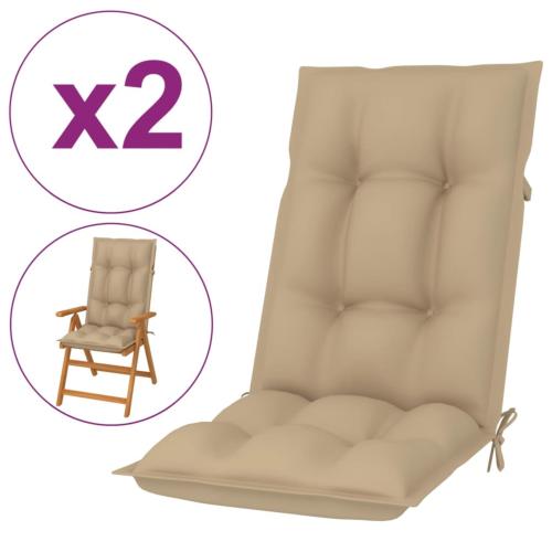 COUSSINS 7 cm, pour rocking chair, lot de 2, beige