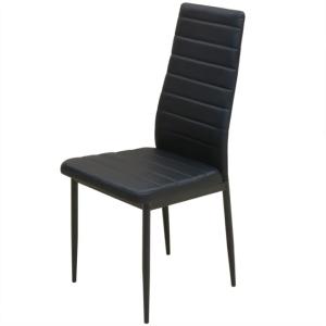 Ensemble table et 4 chaises noir, pour cuisine