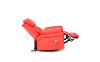 FAUTEUIL inclinable, massant et chauffant, électrique en cuir rouge, REDCOOL3