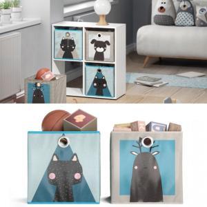 BOITES de rangement pliables pour enfants, lot de 2