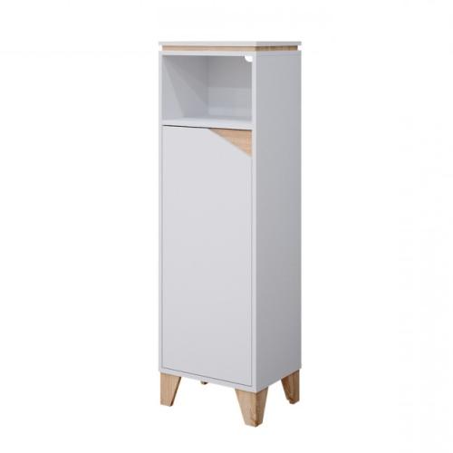 Meuble haut, 126cm sur pieds, blanc, gamme ELEGANT