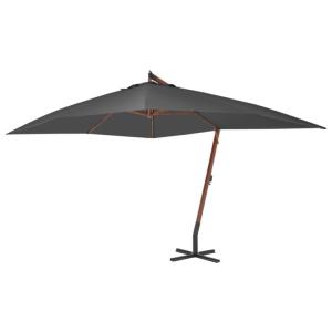 PARASOL géant 4.00 M x 3.00 M, anthracite