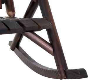 Fauteuil à bascule ALOA, rocking Chair, bois épicéa vieilli