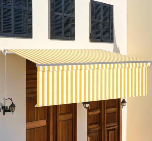 STORE BANNE 400 x 300 cm avec auvent, 5 coloris, motorisé