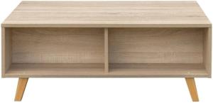 TABLE basse, 100 x 65 cm, plateau relevable, chêne, modèle THALES