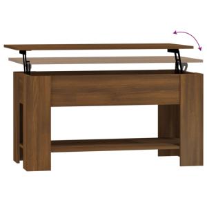 TABLE basse marron, 100 cm, plateau relevable, GALION