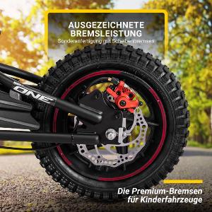 VELO ELECTRIQUE enfant, 250 watts, roues 12 pouces, noir/ rouge