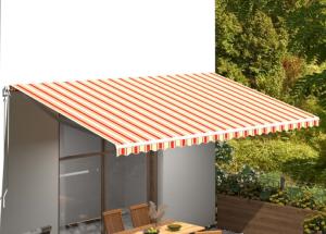 STORE BANNE 600 x 300 cm, électrique, détecteur de vent, LED