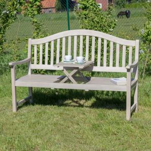 BANC de jardin PIQUE-NIQUE en acacia, GRIS