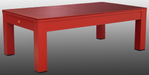 BILLARD 8 Ft bois massif rouge, ardoise avec plateau table, LUCIFER
