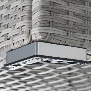 COFFRE géant en résine tressée/alu, 760 litres, 5 coloris