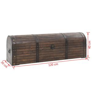 COFFRE en bois massif, 120 cm, style vintage