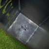 COLONNE décoration jardin métal noir, modèle WELCOME