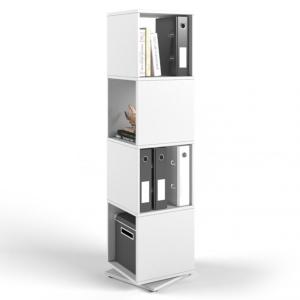 ETAGERE blanche, pivotante, 145 cm