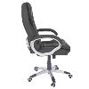 FAUTEUIL BUREAU MASSANT,  cuir noir, 6 points de massage