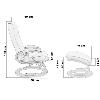 FAUTEUIL massant électrique, 8 moteurs, modèle COLOMBO, 2 coloris