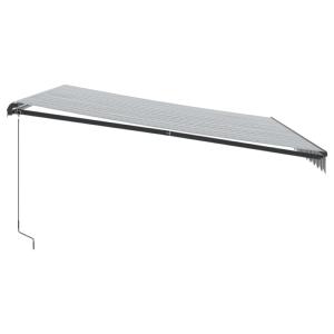 STORE BANNE 450 x 350 cm, motorisé, gris/blanc