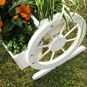 JARDINIERE bois, 2 bacs, 3 coloris disponibles