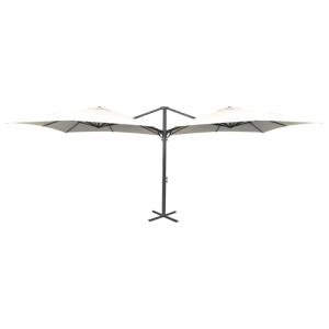 PARASOL double, XXL Aluminium, 600 x 300 cm, beige