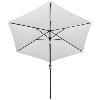 PARASOL Lumineux à LED solaires inclinable, 300 cm, 2 coloris