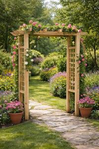 PERGOLA en bois massif, 200 x 150 cm