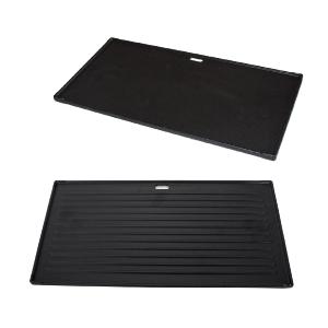 Plancha en fonte double face pour barbecue luxe, 5 brleurs